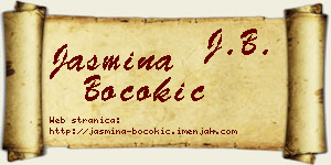Jasmina Bocokić vizit kartica